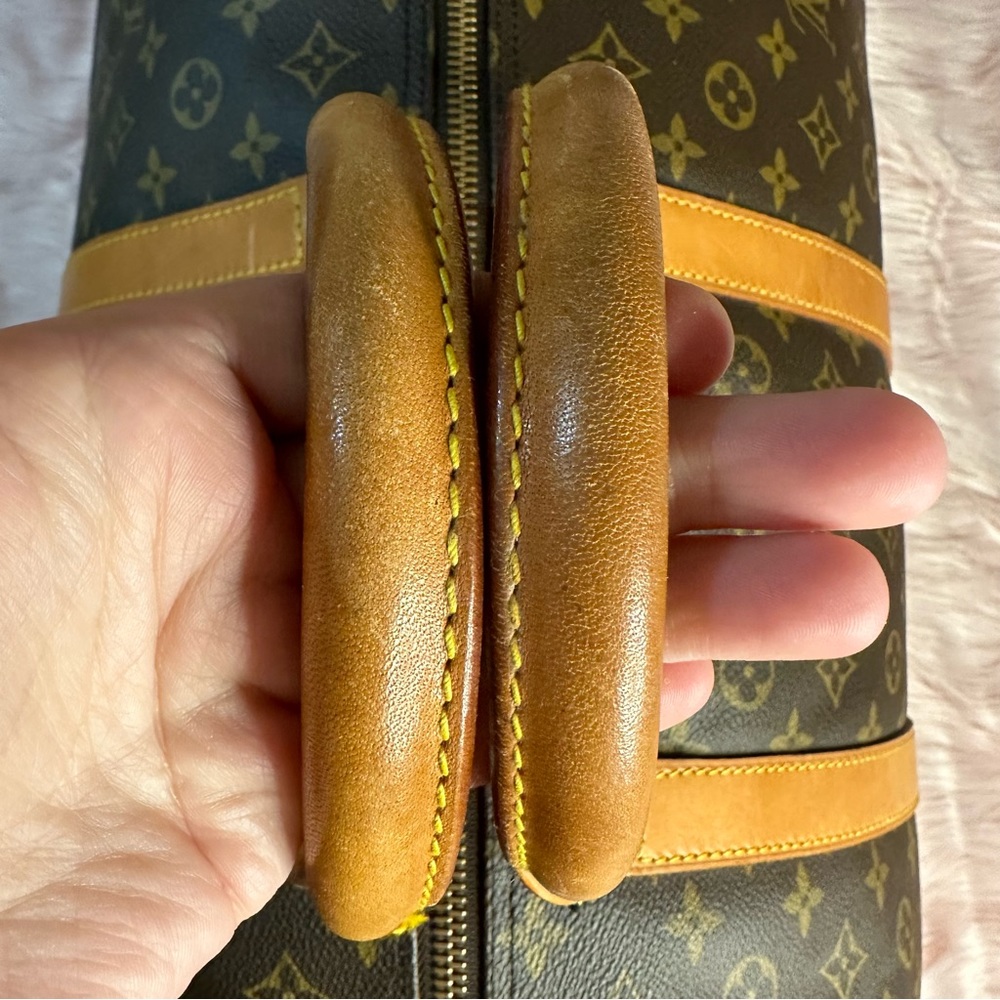 🟥 SOLD! Louis Vuitton Keepall 60 Bandouliere Monogram Duffle Bag Travel Luggage - Picture 6 of 17